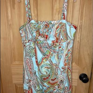 Turquoise paisley dress